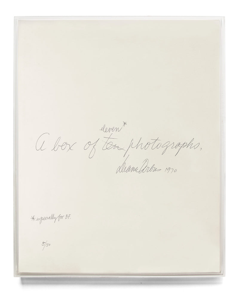 Diane Arbus: A box of ten photographs