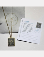 Aoraki Mt Cook Vintage Stamp Necklace