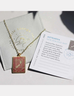 Aotearoa Map Vintage Stamp Necklace