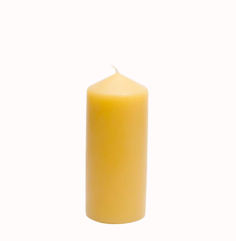 Beeswax Pillar Candle 15cm
