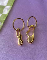 Blobby Earrings - Gold Vermeil pair