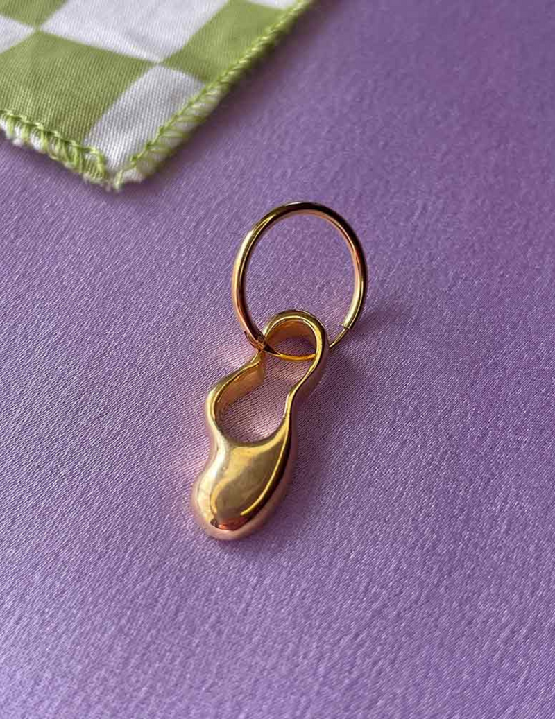 Blobby Earrings - Gold Vermeil pair