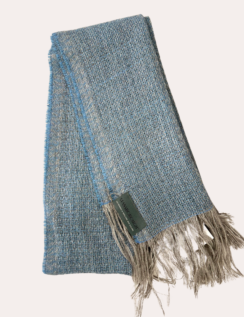 Wool Scarf - Blue
