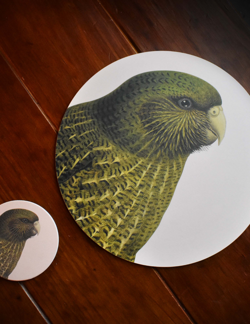 Blush Pink Kakapo Placemat