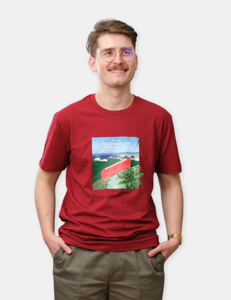 Cable Car Museum T-Shirt - Cardinal