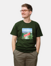 Cable Car Museum T-Shirt - Forest Green