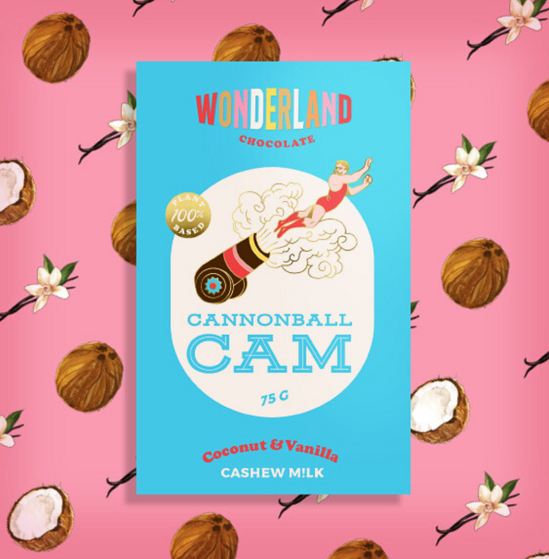 Cannonball Cam Coconut & Vanilla Cashew Milk Chocolate