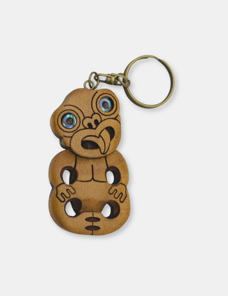 Carved Tiki Keychain