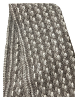 Wool Scarf - Grey Patterned