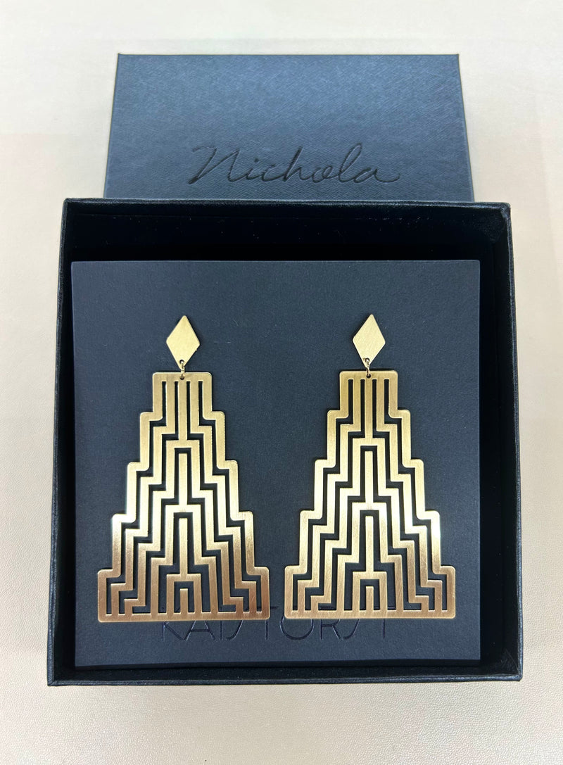 Ngā Uara 'Rawe' Earrings - Gold