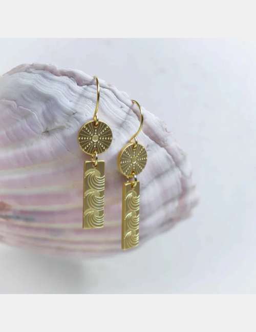 Kina and Moana Gold Earrings