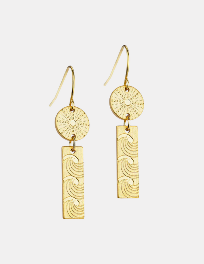 Kina and Moana Gold Earrings