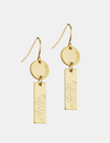 Kowhai Spring Gold Earrings