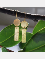 Kowhai Spring Gold Earrings