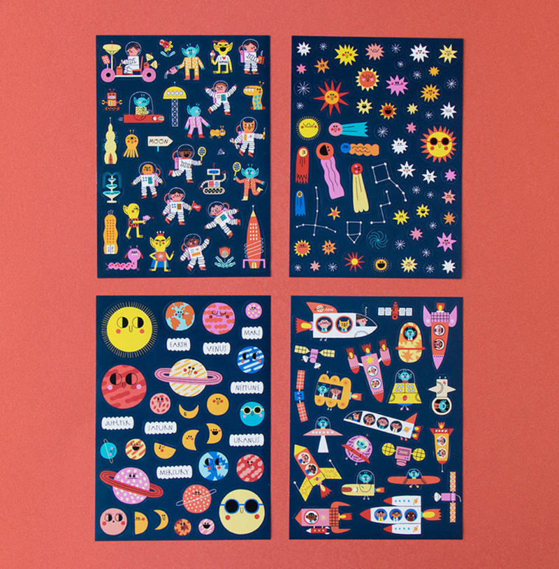 Space Stickers Set of 150