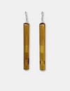 Long Tube Earrings - Amber