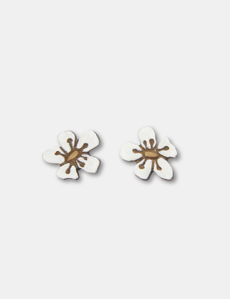 Manuka Flower Rimu Earrings