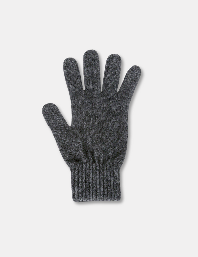 Merino Possum Gloves - Charcoal