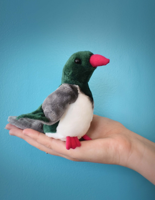 Mini Kereru Soft Toy and Finger Puppet