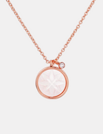 Matariki Star Necklace - Rose Gold with Mother of Pearl