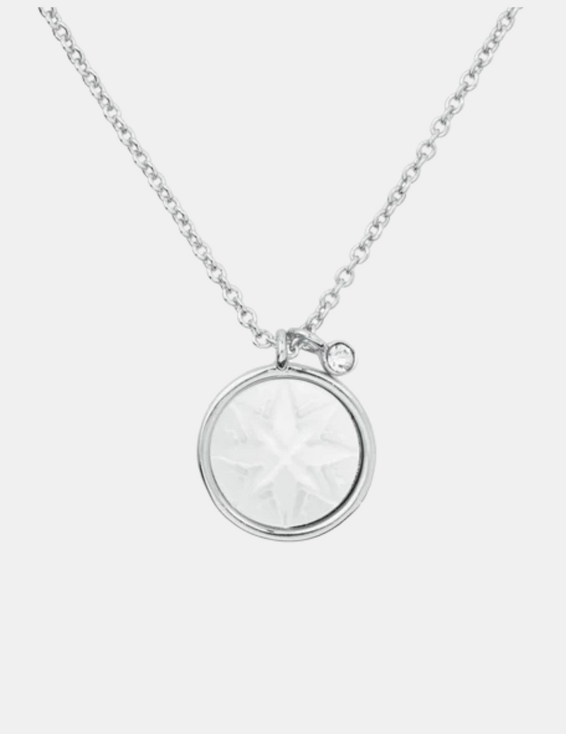 Matariki Star Necklace - Silver with Mother of Pearl