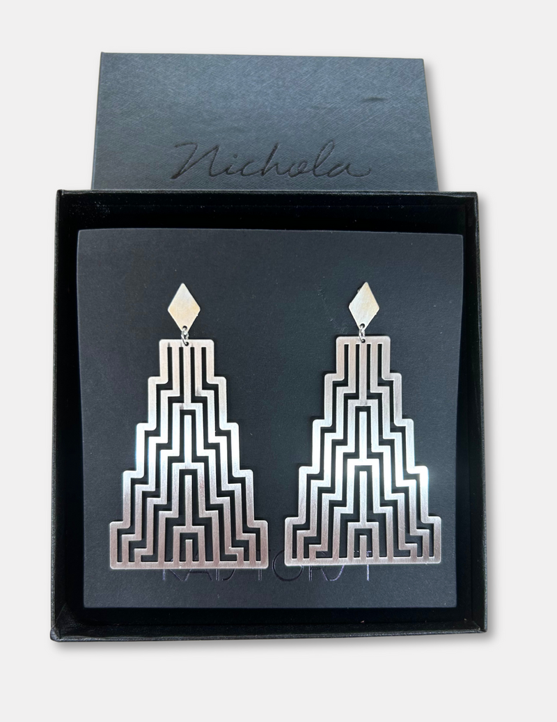 Ngā Uara 'Rawe' Earrings - Silver