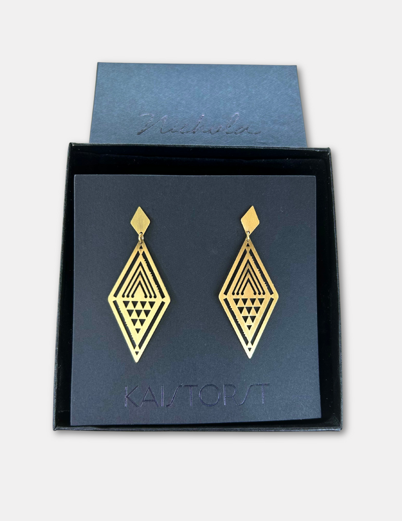 Ngā Uara 'Tino Rangatiratanga' Earrings - Gold