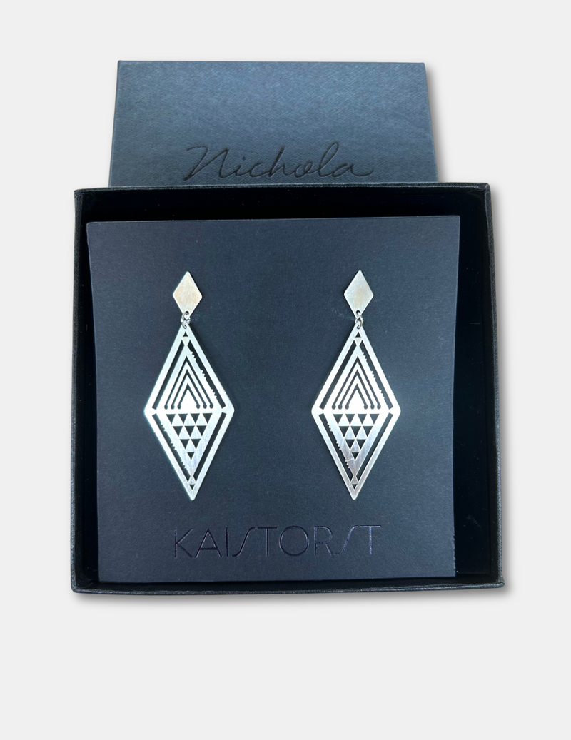 Ngā Uara 'Tino Rangatiratanga' Earrings - Silver