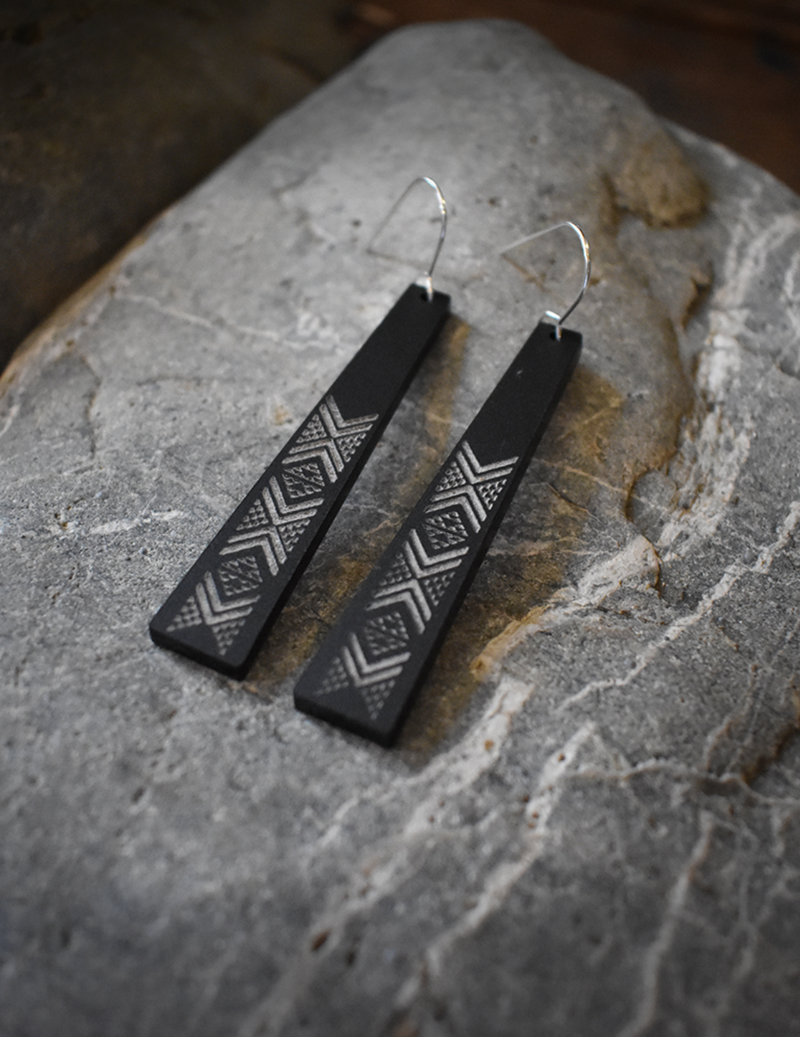 Taniko Earrings - Black