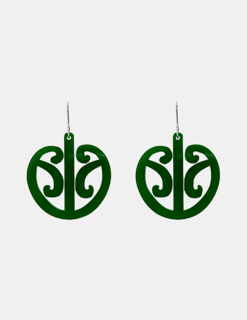 Mangopare Earrings Small - Green