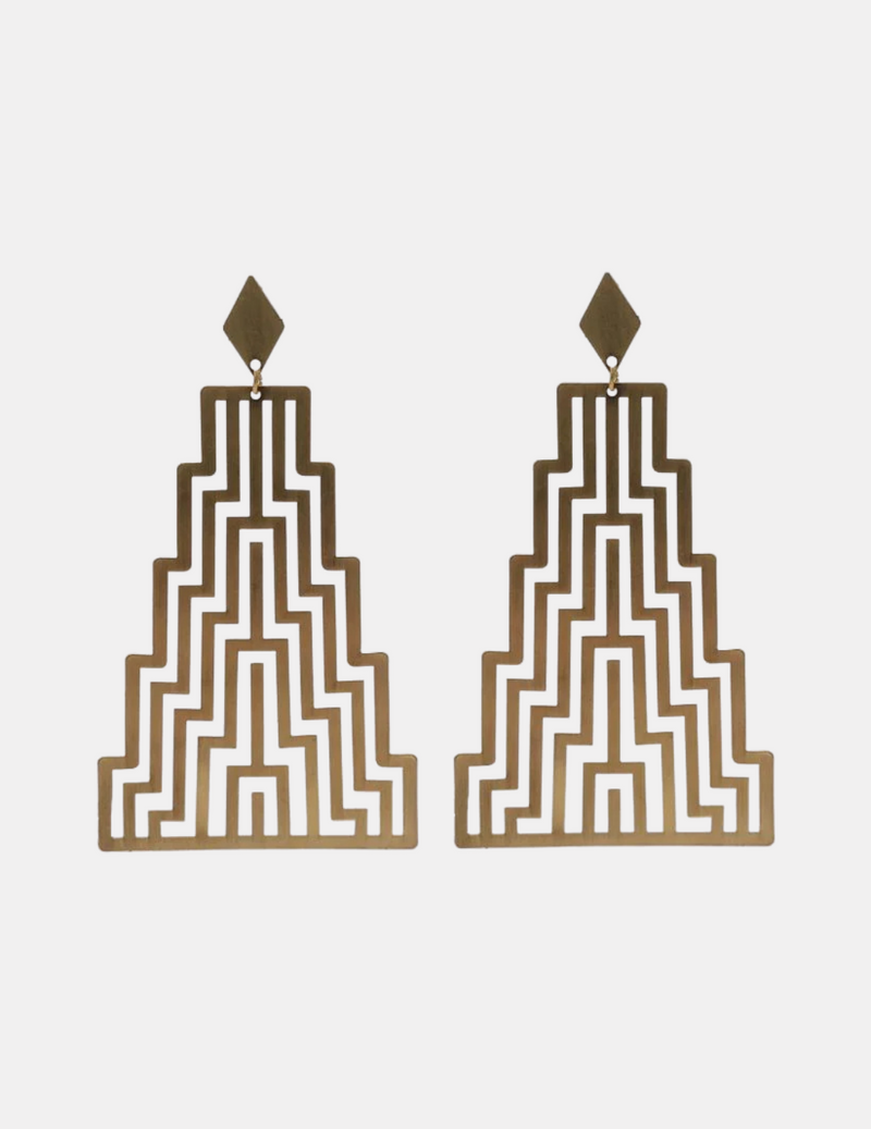 Ngā Uara 'Rawe' Earrings - Gold