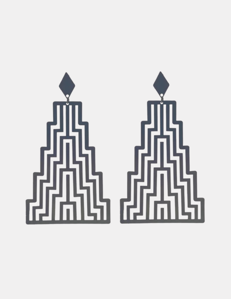 Ngā Uara 'Rawe' Earrings - Silver