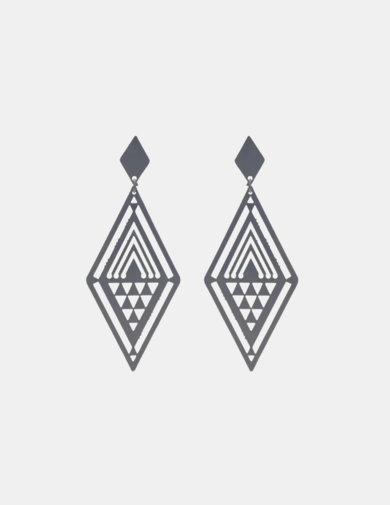 Ngā Uara 'Tino Rangatiratanga' Earrings - Silver