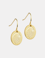 Paua Gold Earrings