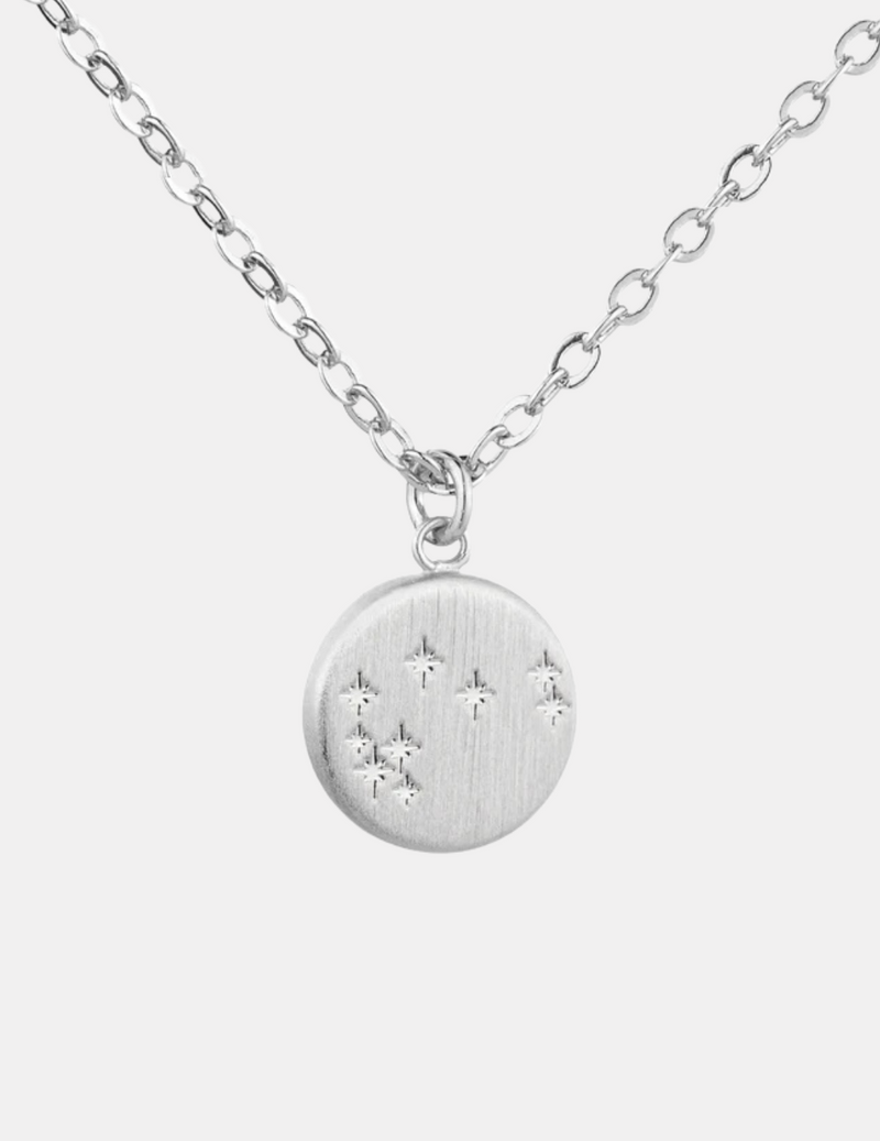 Round Mystical Matariki Silver Necklace