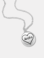 Round Silver Aroha Necklace