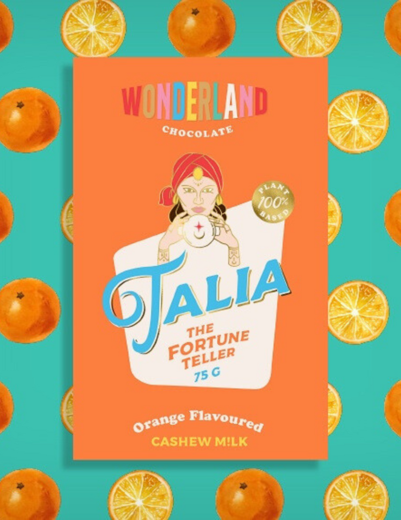 Talia the Fortune Teller Orange Flavoured Cashew Milk Chocolate