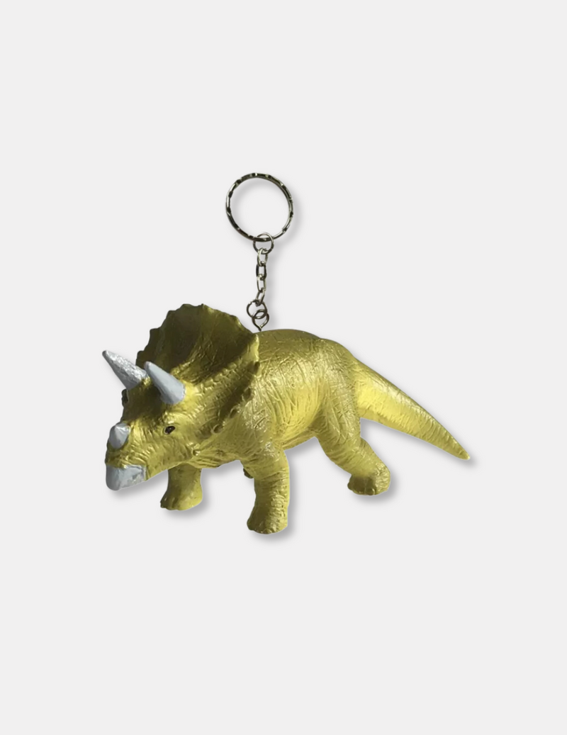 Triceratops Keychain