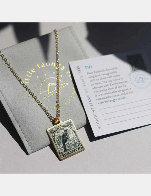 Tui Vintage Stamp Necklace