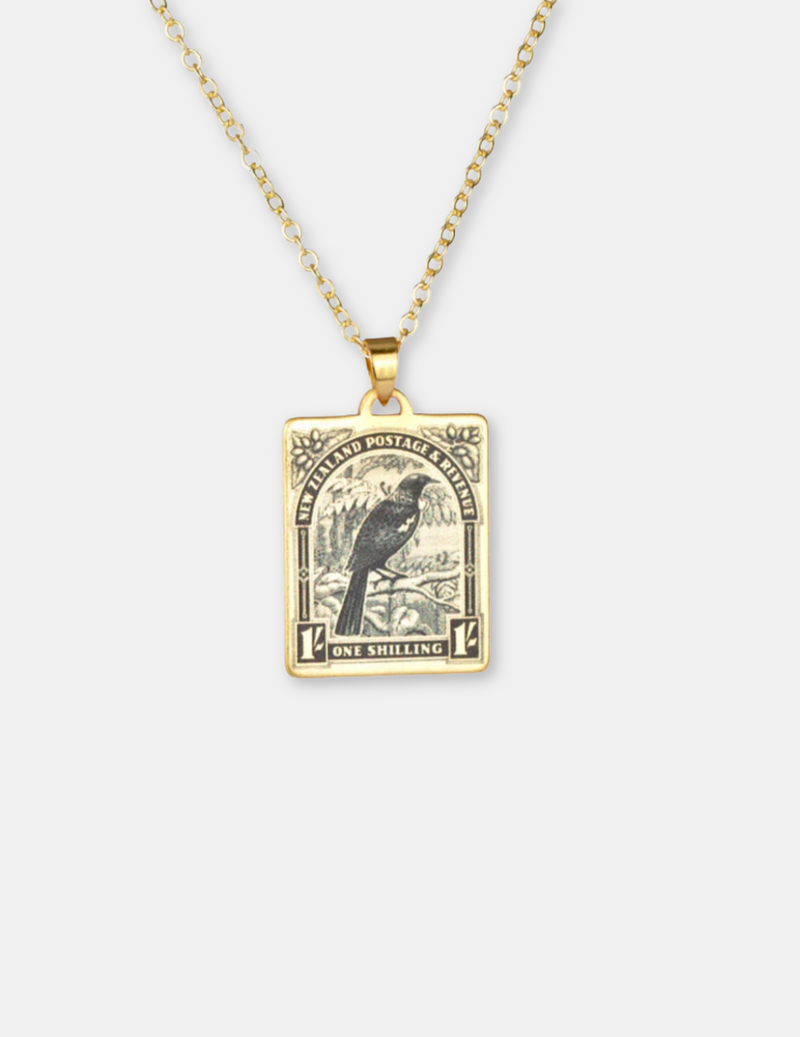 Tui Vintage Stamp Necklace