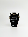 Turbo Croc Vase Brooch - S Print with Chains