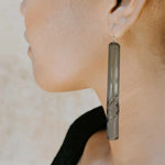 Long Tube Earrings - Cobalt
