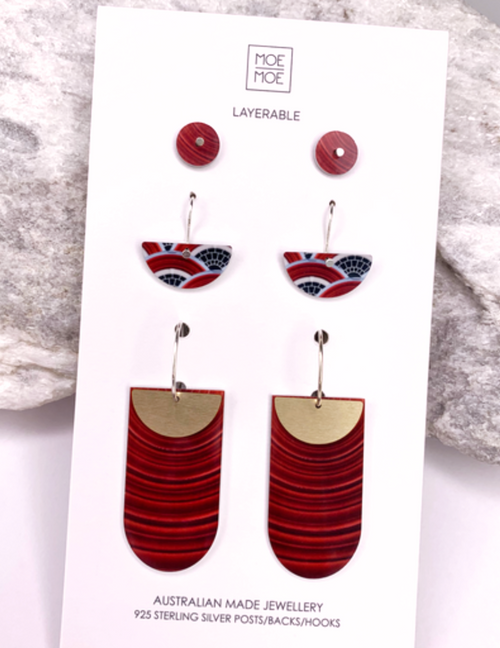 Wellington Museum Warm Trio Mixer Pack Earrings