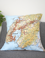 Wellington Map Cushion Cover