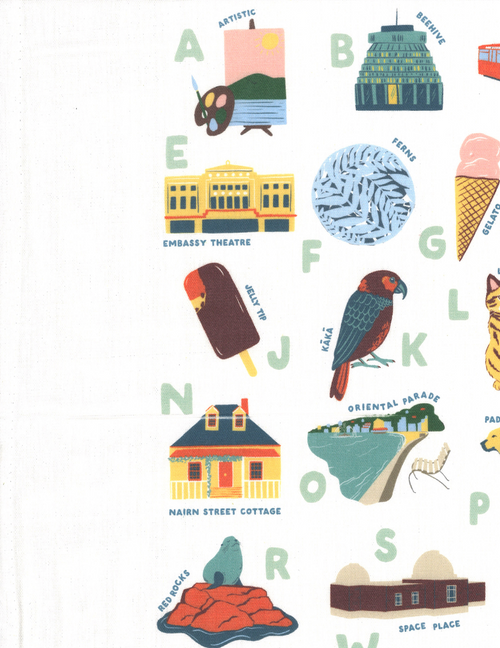 Wellington ABC Tea Towel