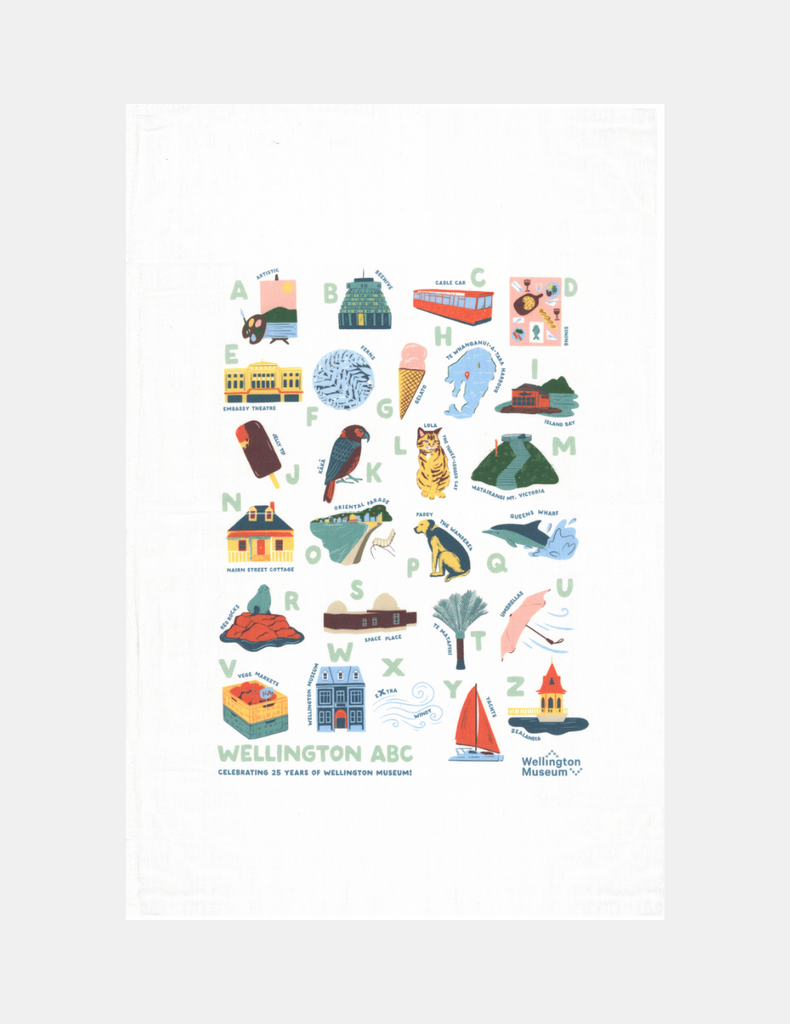 Wellington ABC Tea Towel