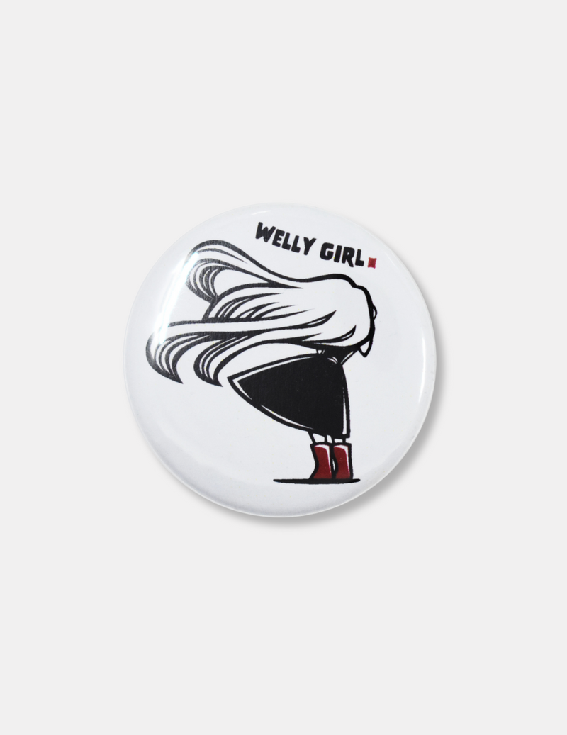 Welly Girl Badge - Red Boots Small