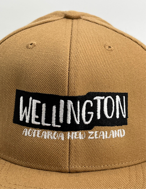 Wellington Sign Cap - Camel