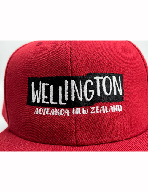 Wellington Sign Cap - Red