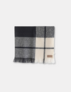 Wool Twill Throw Blanket - Block Check
